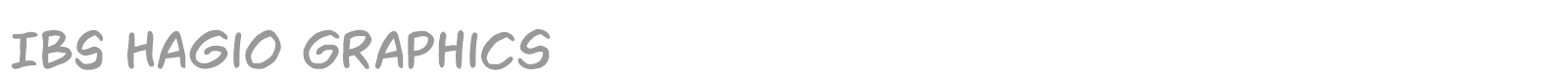 IBS Hagio Graphics font preview